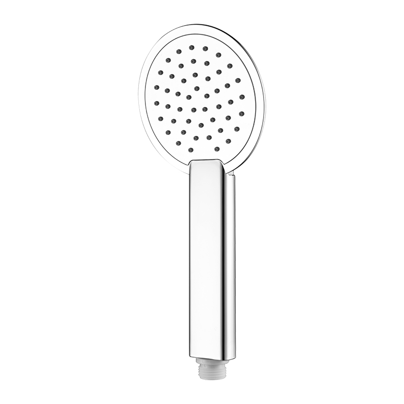 Traditional Portable Round 1 Function Water Saving Polished Chrome ABS Plastic Hand Shower