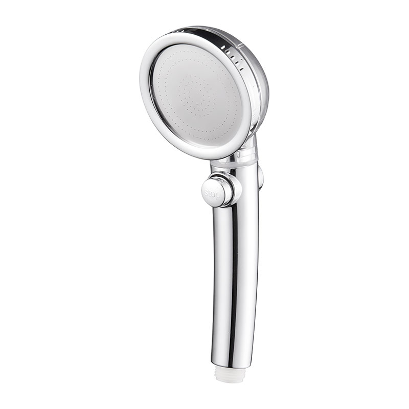 High Pressure Ionic Purifier Filter Water Spray Handheld Shower Head With Stop Button
