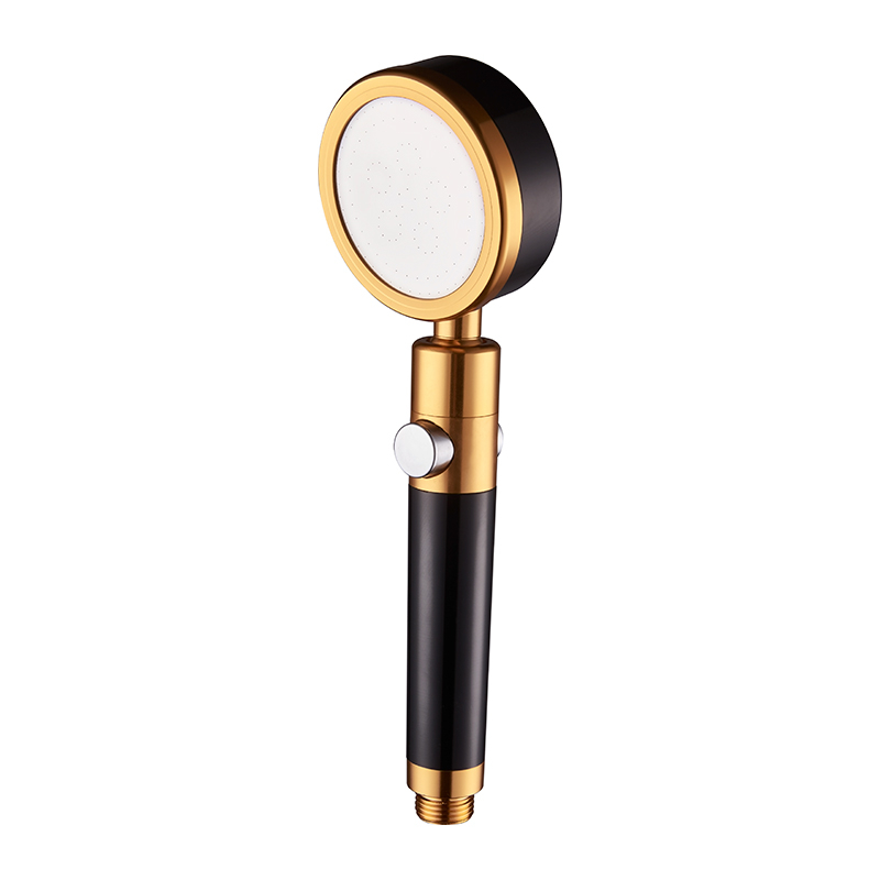 Premium Toilet Black Matt Shower Head Hot Selling Shower Accessories Rotating Shower Head with Stop Button