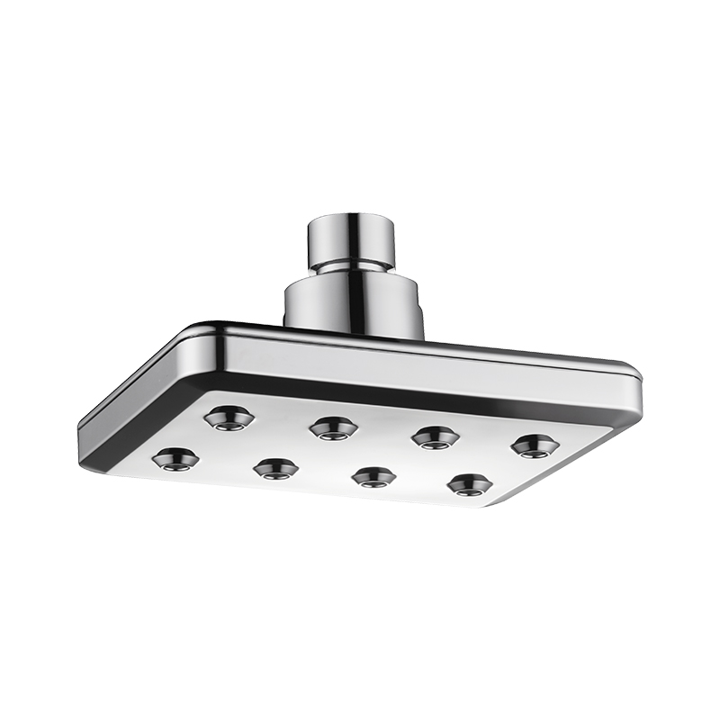 Abs Plastic Square Overhead Rainfall Shower, Adjustable Ceiling Mounted Rain Shower Head