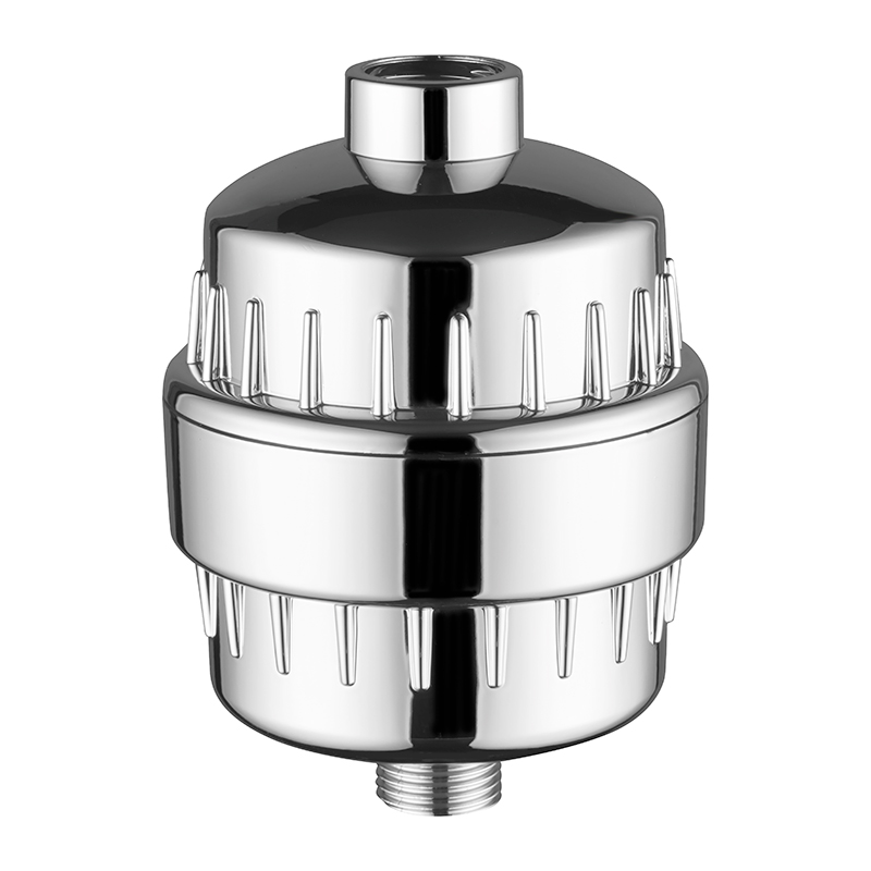 Bath Cartridge Replaceable Chrome Vitamin C Water Filter Chlorine Removing Shower Filter with KDF55