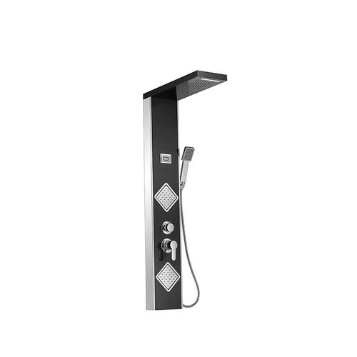 XY-SP1210 Digital Display Black Titanium shower panel